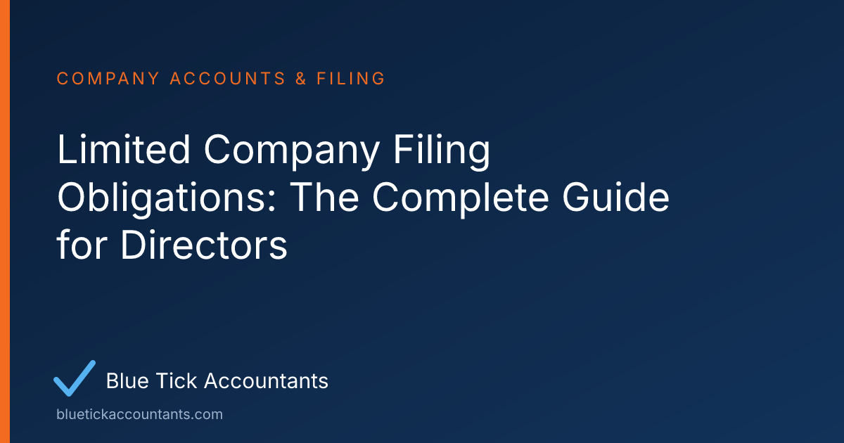 Blue Tick Accountants guide: Limited Company Filing Obligations: The Complete Guide for Directors